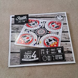 SuperTock 4 Classic Wooden Game By Rustik Complete Card Game Made In Canada